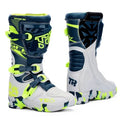NEW TE006 Kids Motocross Boots Black Off-Road Motorcycle Boot Children Orange Youth Dirt Bike Racing Bota MX Gear for 6-12 Years