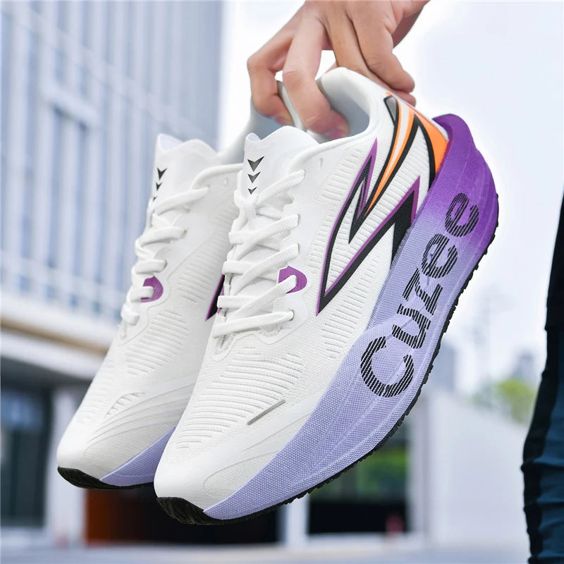 Men's Shoes Air Cushion Runner Trainers Tenis Plate Sports Running Shoes Women Comfortable Athletic Speciality Marathon Sneakers