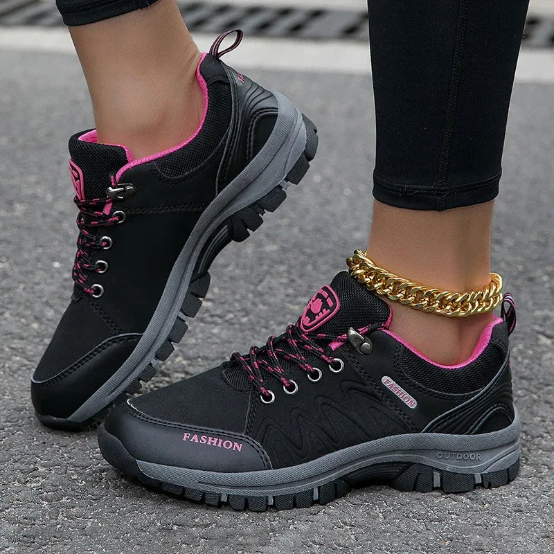 Women's Running Shoes High-quality Outdoor Leisure Lightweight and Breathable Women Sports Flat Bottomed Plus Size Hiking Shoes