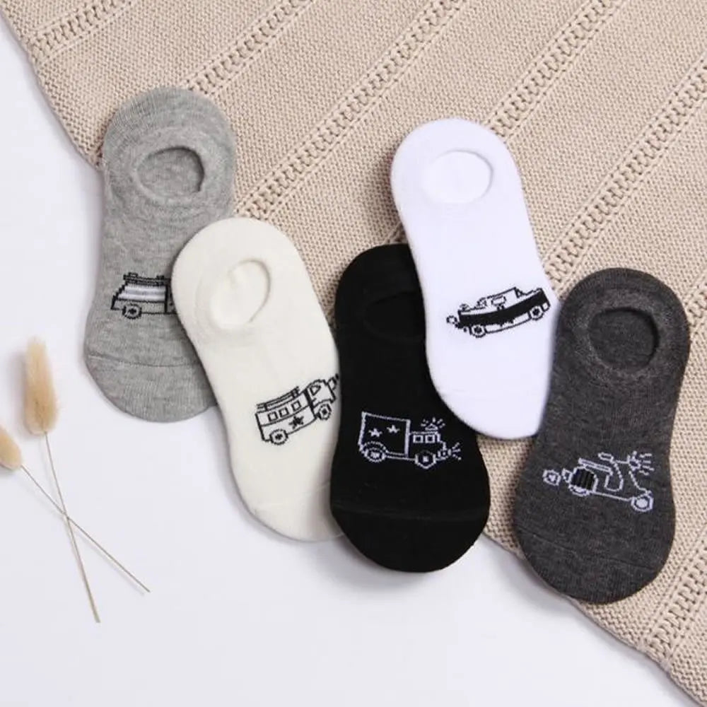 Kids Cotton No-Show Ankle Socks for Sneaker Wear Summer Cartoon Hidden Socks Boys Girls Infant Children's Footwear