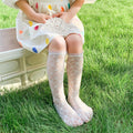 Korean Kids Girl Sock Retro Lace Ruffle Hollow Lovely Calf Sock for Children Girl Thin Breathable Frilly Princess Sock Kid Stuff