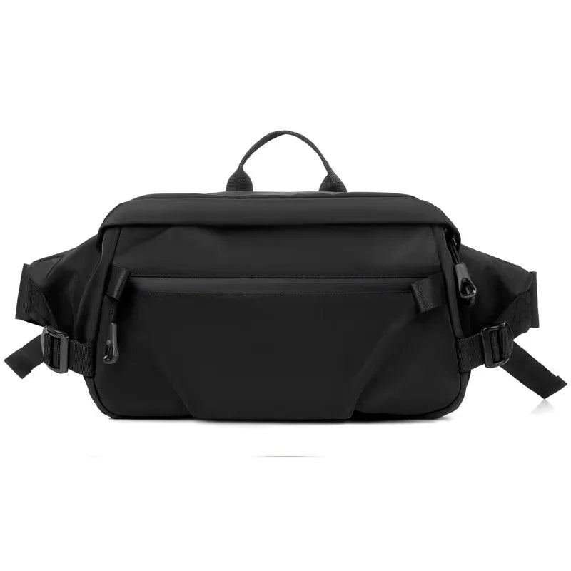 Men multifunctional laptop waist packs trendy computer messenger bag men Sports chest bag large capacity diagonal shoulder bag