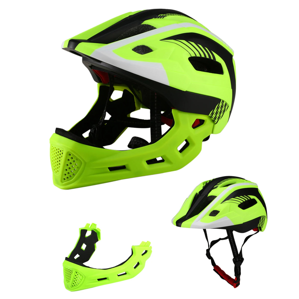 Lixada Kids Detachable Full Face Bike helmet Children's Sports Child Cycling mtb Motorcycle Skateboarding Roller Skating Helmet