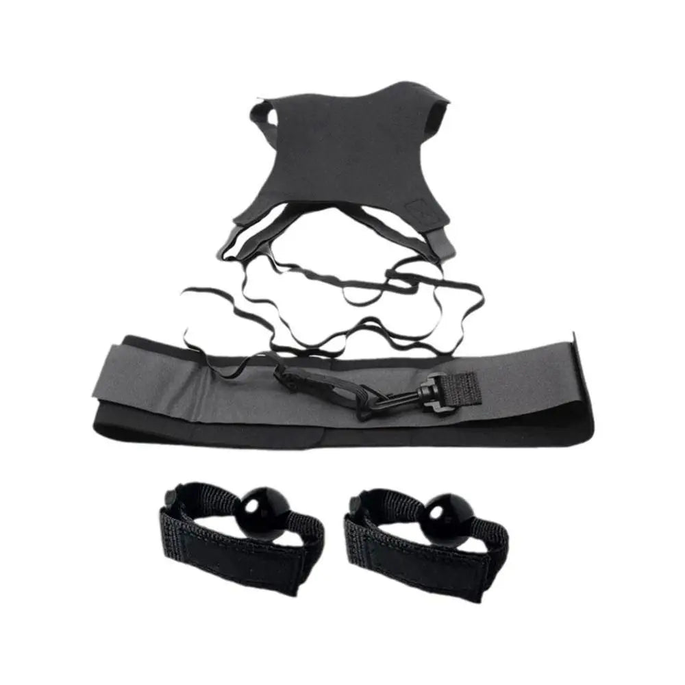 1 Set Sports Practice Tool Volleyball Spike Trainer Soccer Serving Football Kick Belt Adjustable Elastic Training Aid