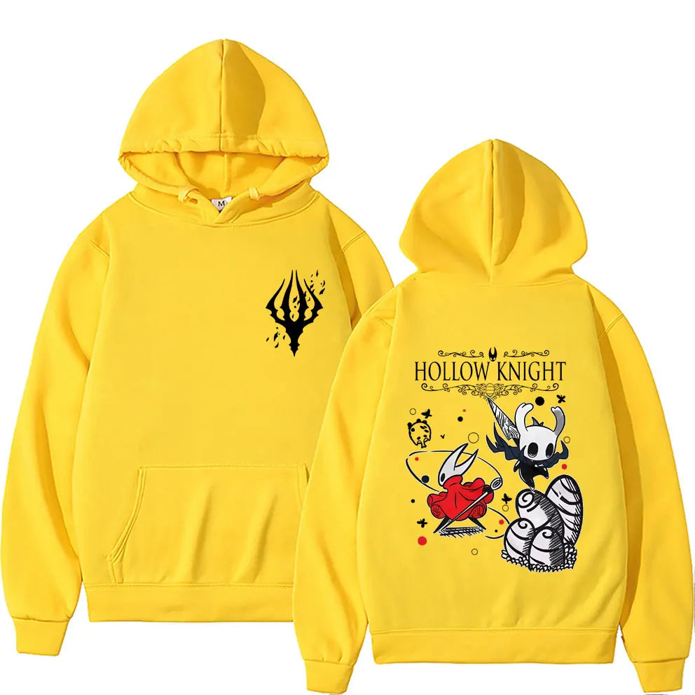 Hollow Knight Double Sided Graphic Hoodie Men Women Game Lover Pullover Hoodies Men's Fashion Cartoon Oversized Hooded Tracksuit
