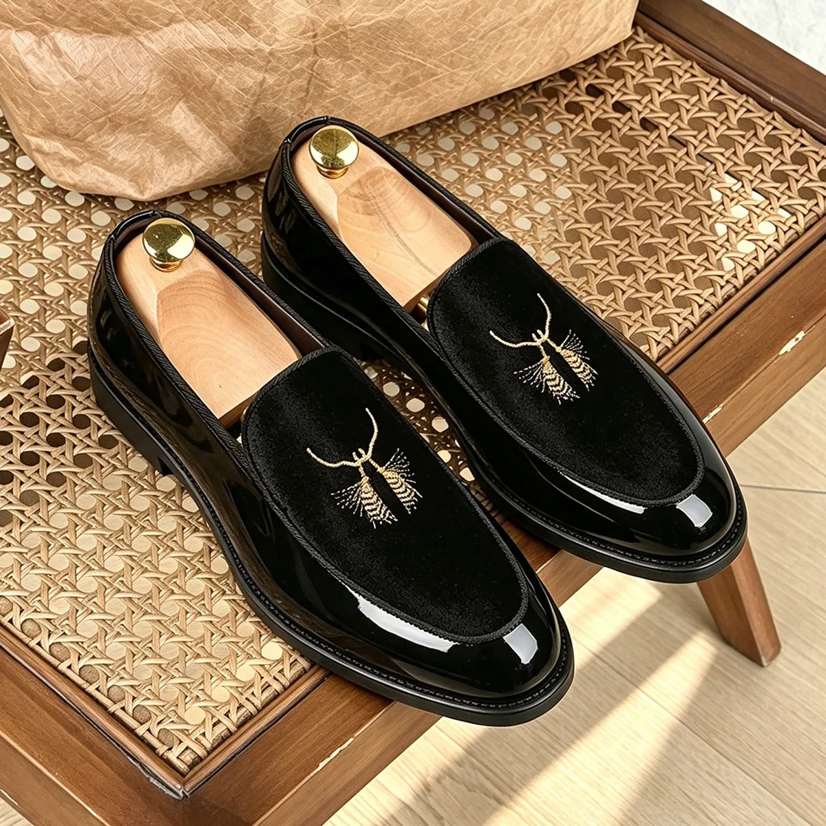 Men's Fashionable Loafers Leather Shoes Light Luxury High-End Business Formal Dress Shoes Comfortable Breathable