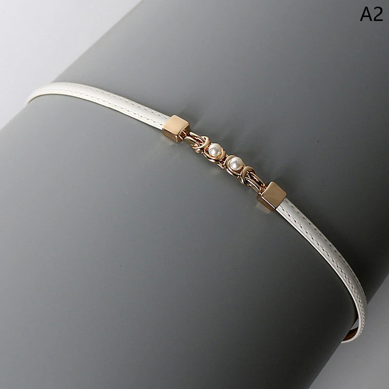 Ladies Adjustable Thin Belts For Women Fashion Luxury Brand Designer Style Skinny Coat Jacket Dress Waist Belt Female