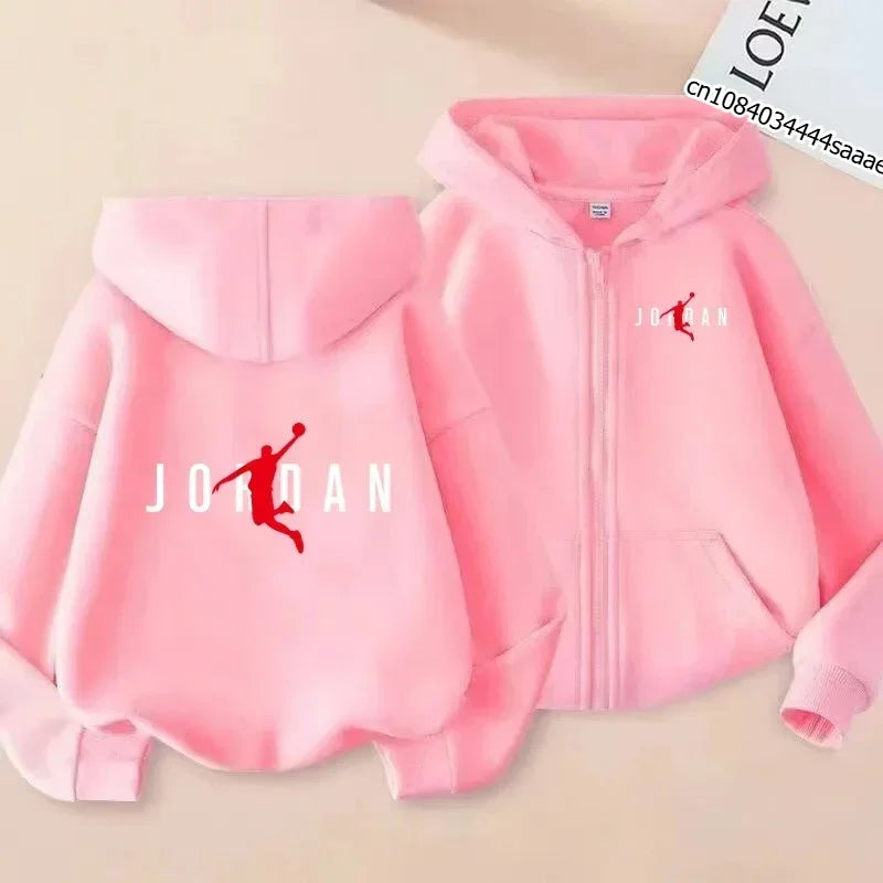 Boys Basketball Player Print 2Pcs Tracksuit Kids Hoodie + Jogger Pants Set Children Spring Autumn Casual Sports Outfit