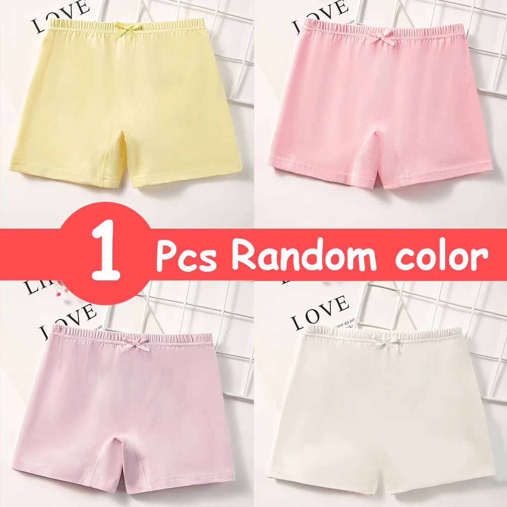 Girls Panties Underwear Cotton Safety Pants Solid Color Children Shorts Leggings Underpants Soft Kids Boxer Panties 3-12 Years