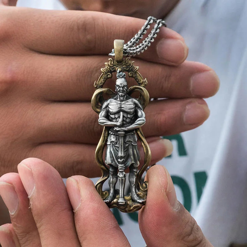 Men's Trident Necklace - Hip Hop Street Style, Bold & Stylish Pendant, Unisex Statement Jewelry for Men & Women
