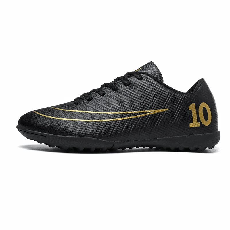 Men Soccer Shoes Professional Field Football Boots FG/TF Grass Training Futsal Soccer Sneakers Anti-Slip Ankle Cleats Shoes31-46