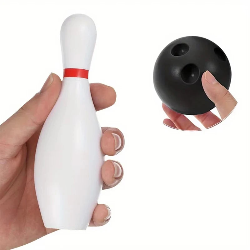 Kids Bowling Set Party Game Sports Toys Ball And Pins Bowling Toy Plastic Funny Bowling Set Kids Indoor Ball Family Game TMZ