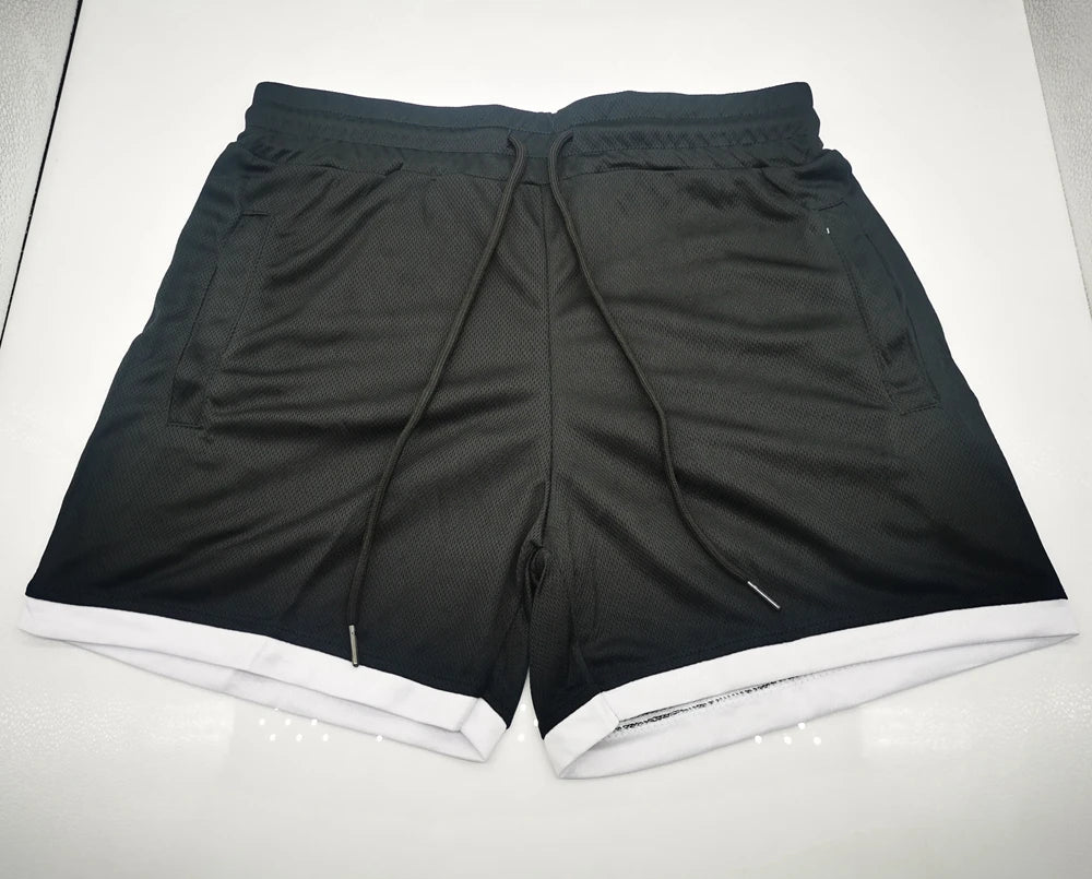 Men's Sports Shorts Quick-drying Beach Shorts Male Retro Casual Stylish Street Wear Fitness GYM Athletic Shorts Camo Green
