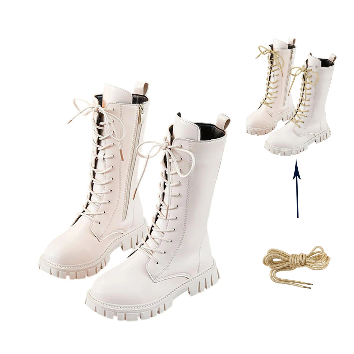 Girls Fashion Long Boots 2026 Simple Solid Color Soft Bottom Best Leather Kids Comfortable Riding Daily Boots for Girls