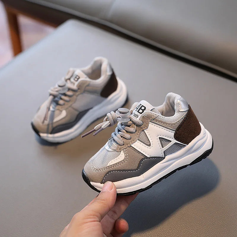 New Basket Kids Sneakers Boys Non-slip Shoes for Children Sneakers Girls Shoes Anti-slippery Leather Running Footwear Trainers