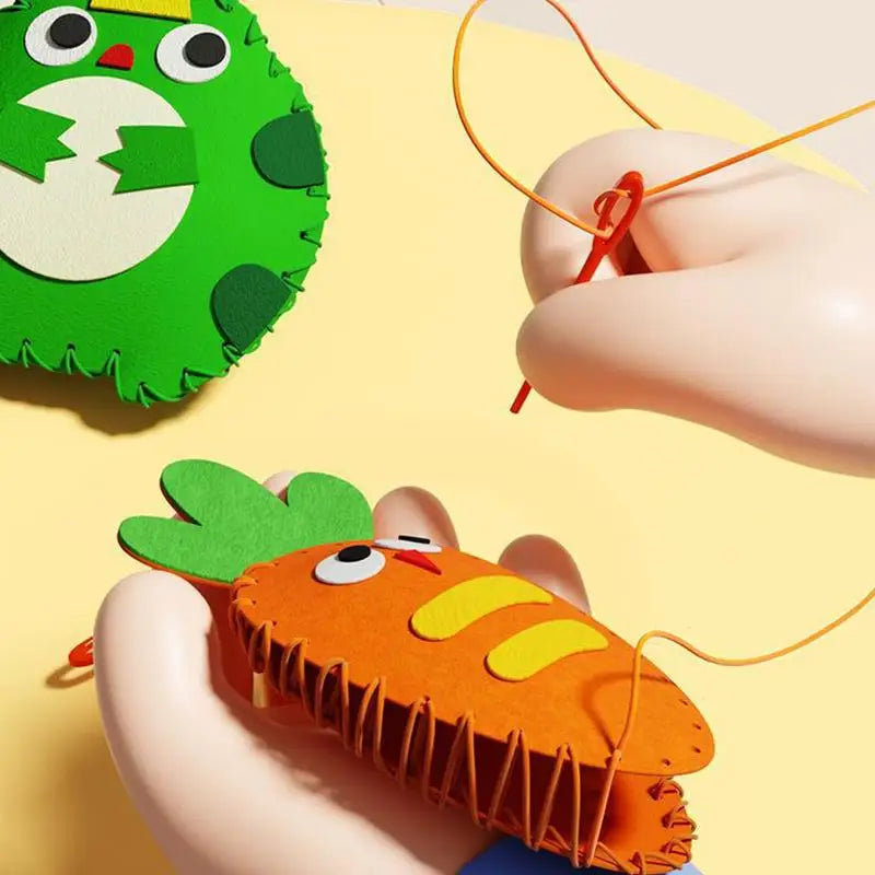 Children DIYs Sewing Toy Kits Kids Craft And Sew Set Educational Sewing Set Random Style DIYs Sewing Felt Animals Toys For Kids