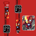 Sports Spiderman Children Watches for Boys Iron Man Captain Super Hero Kids LED Watch Digital Clock Student Toys Gifts