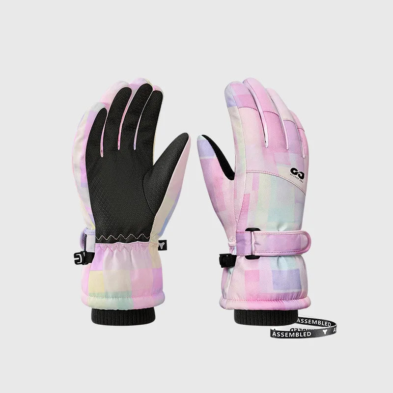 Children's 3M Thinsulate Warm Ski Gloves for Boys Girls Windproof Waterproof Winter Snow Sports Cycling Snowboard Warm Gloves