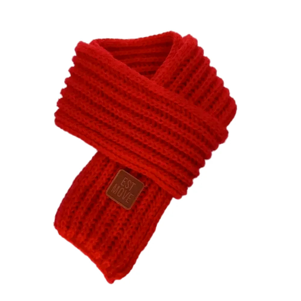 Warm Kids Winter Knit Scarves Soft Knitted Neck Warmer Scarf Warm Scarves Wrap for Boys Girls，Christmas gift daily wear