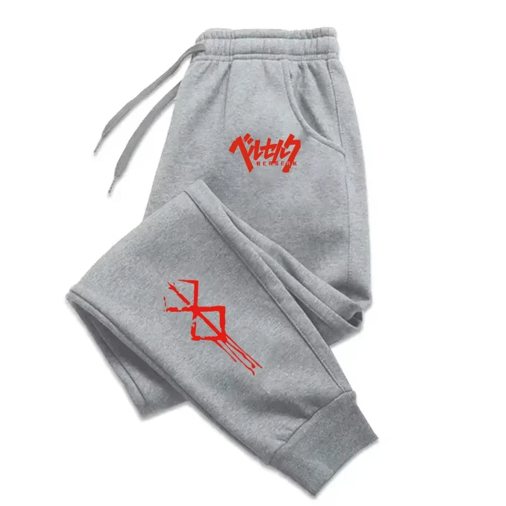 Men's Tracksuit Pants Jogger Track Sweatpants Spring Autumn Fleece Pants Men Clothing Gym Sports  Loose Winter Trousers WK026