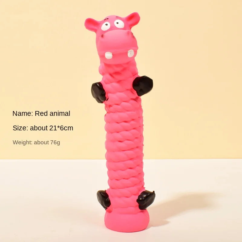Pet dog toy latex sound cute teeth Wear resistant bite latex suitable for small and medium-sized dogs