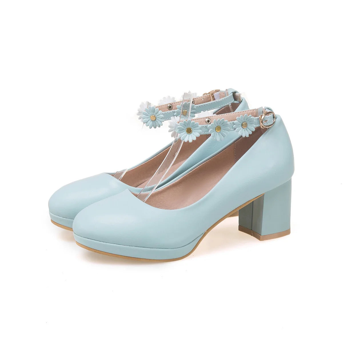 Children Girls High heel Shoes Kids Princess Sandals Fashion Flowers Women's Platform Pumps High Heels For Party Wedding 30-43