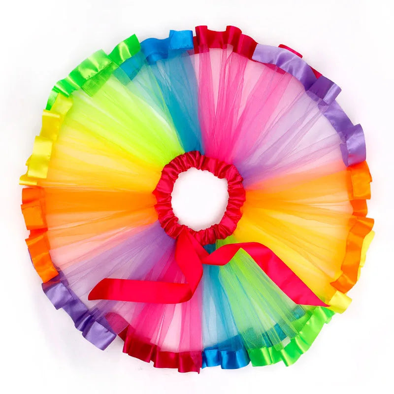 Tutu Skirt Kids Girls Dress Stars Dancewear Pettiskirt Princess Skirts Ballet Fashion Clothing for  Christmas Halloween Festival