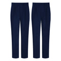 Kids Pants Boys Black School Uniforms Teenagers Formal Adjustable Waist Trousers Children Navy Blue Grey Birthday Gift Clothes