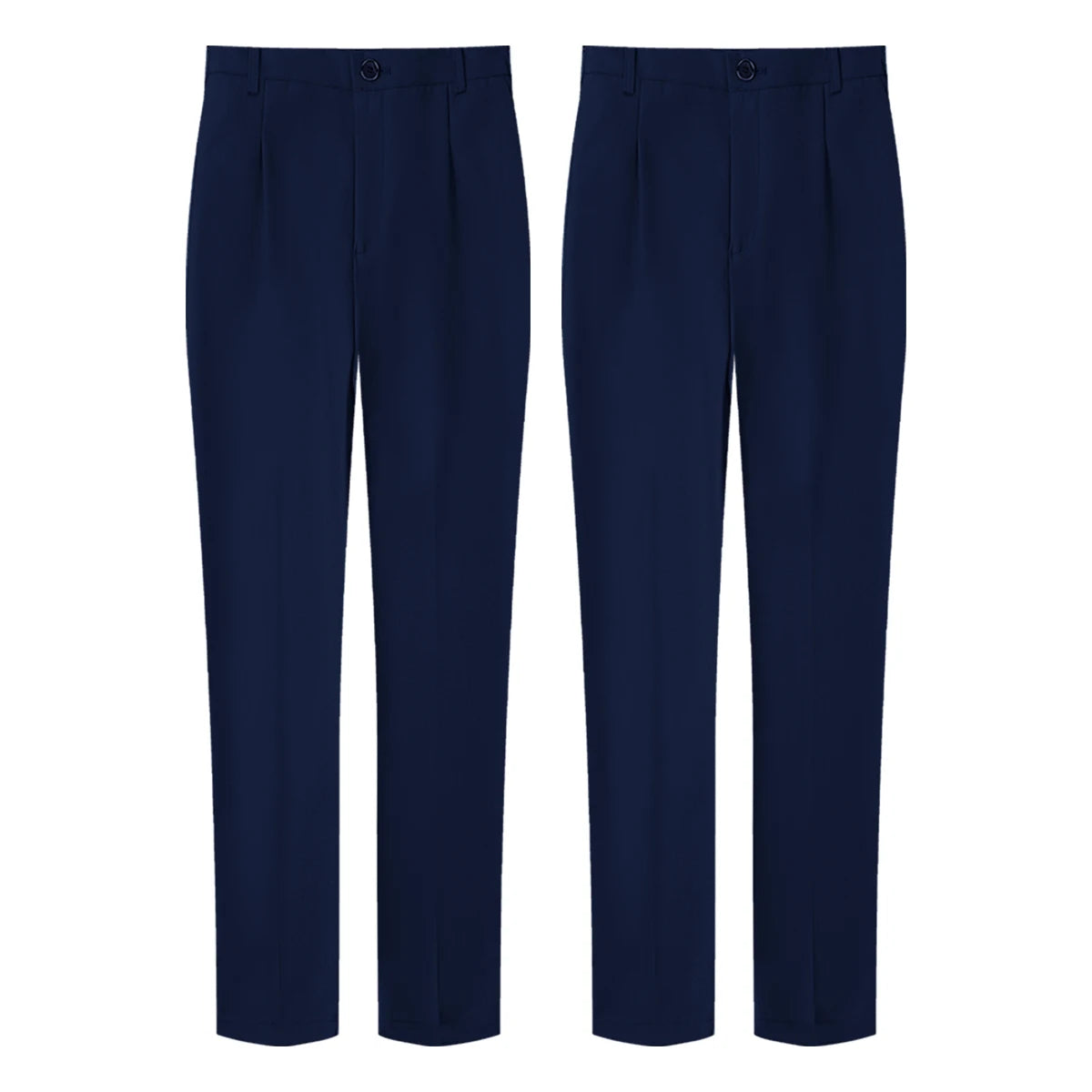 Kids Pants Boys Black School Uniforms Teenagers Formal Adjustable Waist Trousers Children Navy Blue Grey Birthday Gift Clothes