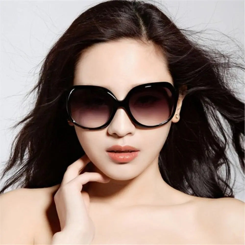 Classic Shades Sunglasses for Women Square Elliptical Frame Vintage Eyewear UV 400 Oversized Sunglasses for Women & Men