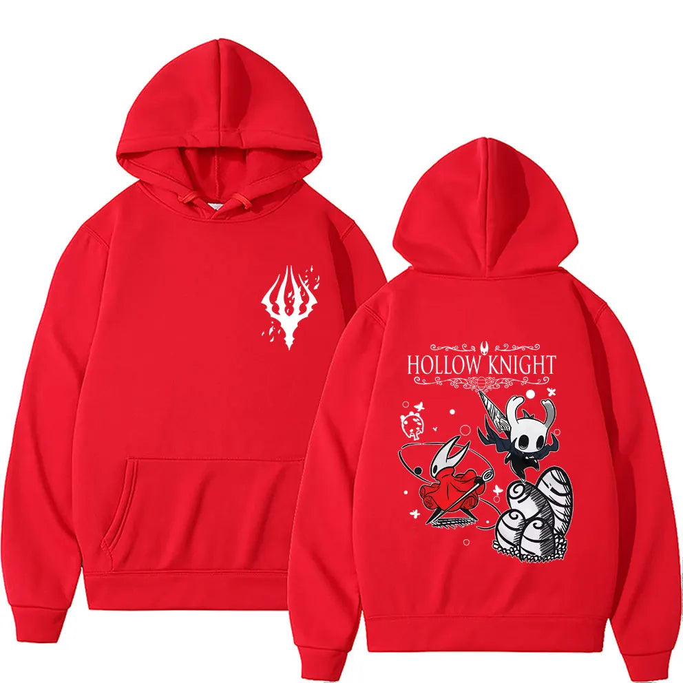 Hollow Knight Double Sided Graphic Hoodie Men Women Game Lover Pullover Hoodies Men's Fashion Cartoon Oversized Hooded Tracksuit