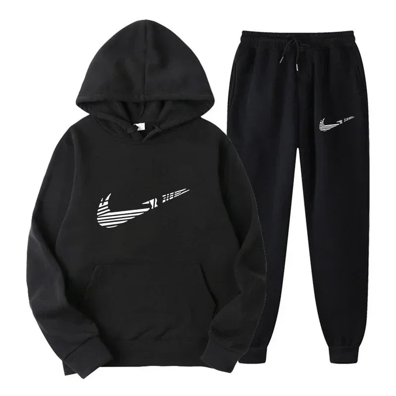 A versatile multi-functional sportswear suitable for both men and women, featuring a hooded sweatshirt, suitable for outdoor tra