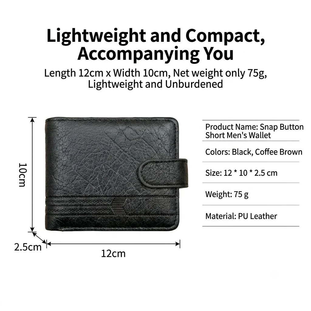 Leather Wallet for Men Credit/Debit Card Slots Wallets Men Suitable for Daily Casual and Business Use for Daily Casual  Business