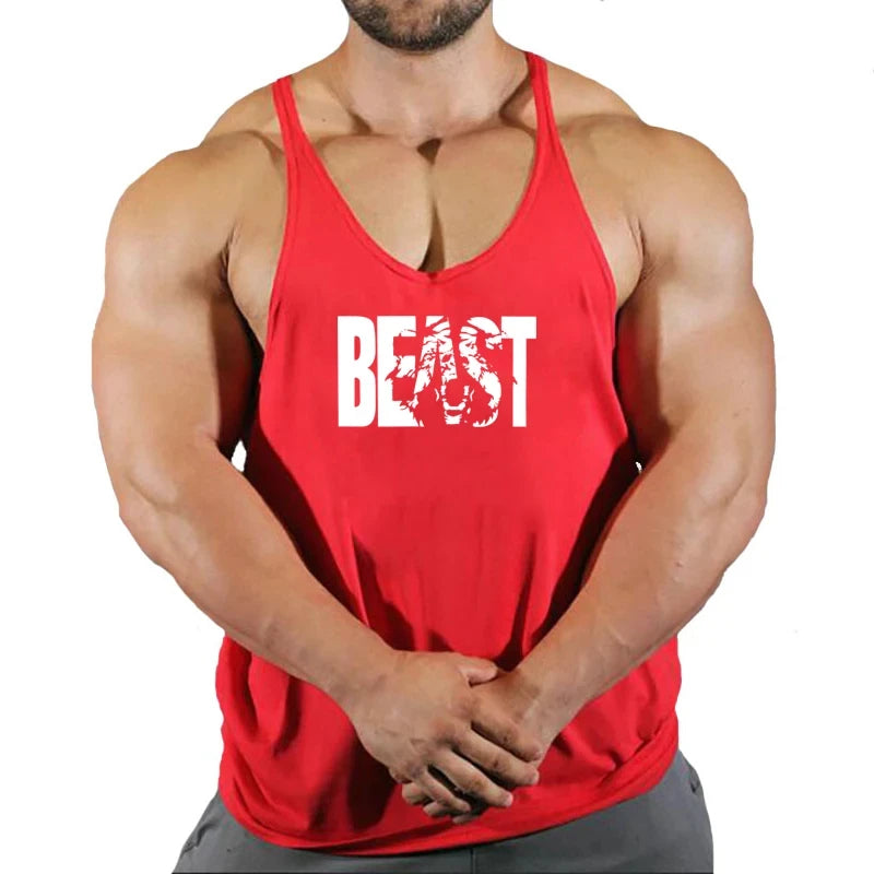 Men's Vest Sportswear Singlet Brand Vests Bodybuilding and Fitness Stringer Singlets Undershirt Man Clothing Muscular Shirt Gyms