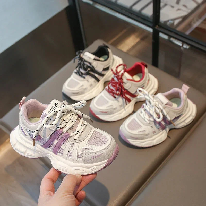 Children's Sneakers Boy 2025 Spring New Platform Running Shoes for Girls Lightweight Versatile Kids Causal School Sports Shoes