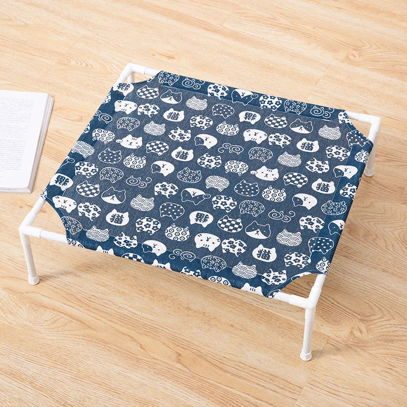 "Small Pet Haven" All-Season Cotton Pet Bed For Small Dogs & Cats - Breathable, Removable & Washable - Cozy Nest For All Seasons