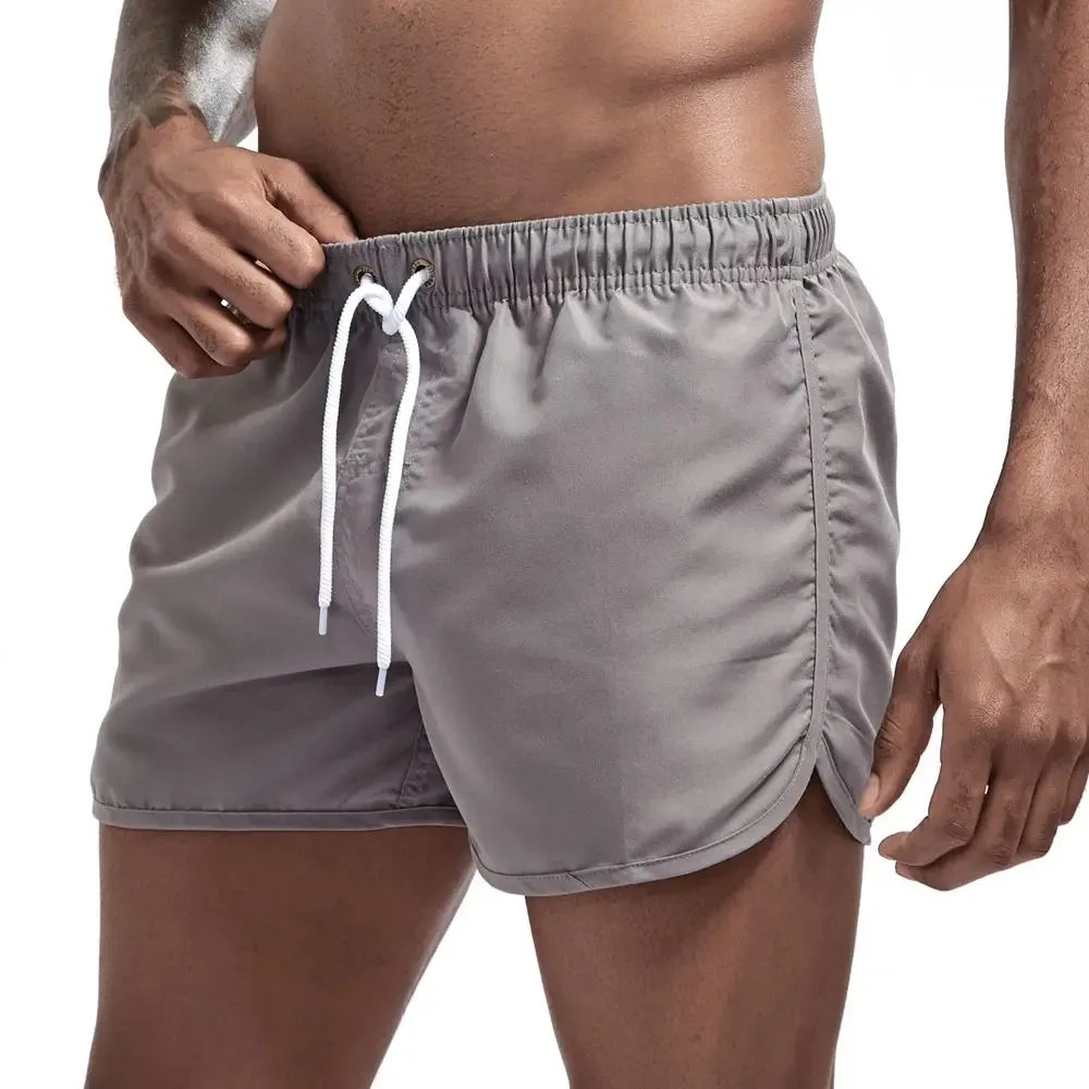 Shorts For Mens 2025 Summer Men's Swimwear Shorts Brand Beachwear Sexy Swim Trunks Men Swimsuits Low Waist Breathable Beach Wear