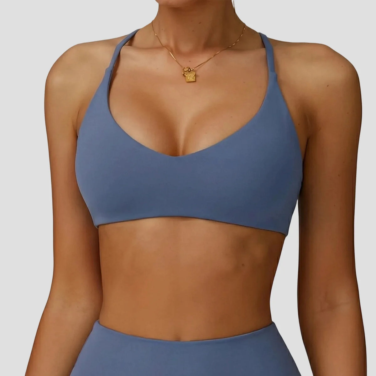 Sports Bra High  Support Women Gym Underwear Push-up Back Cross Yoga Crop Top Running Workout Fitness Pilates Solid Color