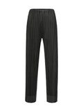 Miyake Pleated Simple Casual Ankle-Length Pants Spring Summer Autumn Pencil Pants Korean Fashion Women Basics Trousers In Stock