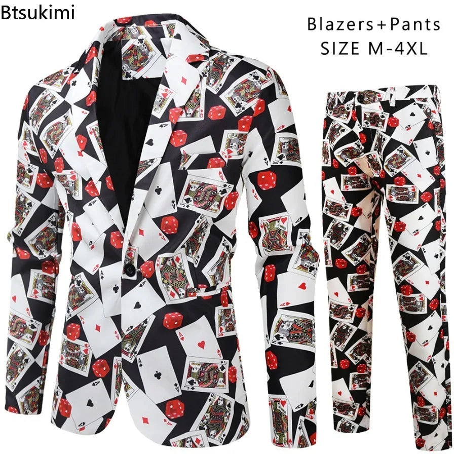 Men's Luxury Suit 3 Piece Fashion Business Party Mens Paisley Formal Suits Sets Jacket Vest Pants Slim Fit Dress Men Clothing