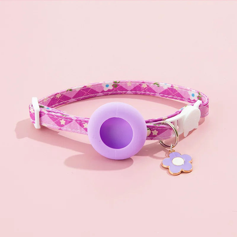 Pet Collar with AirTag Protective Case Anti-lost Outdoor Park Dog Cat GPS Tracker Install Supported Necklace Pet Accessories
