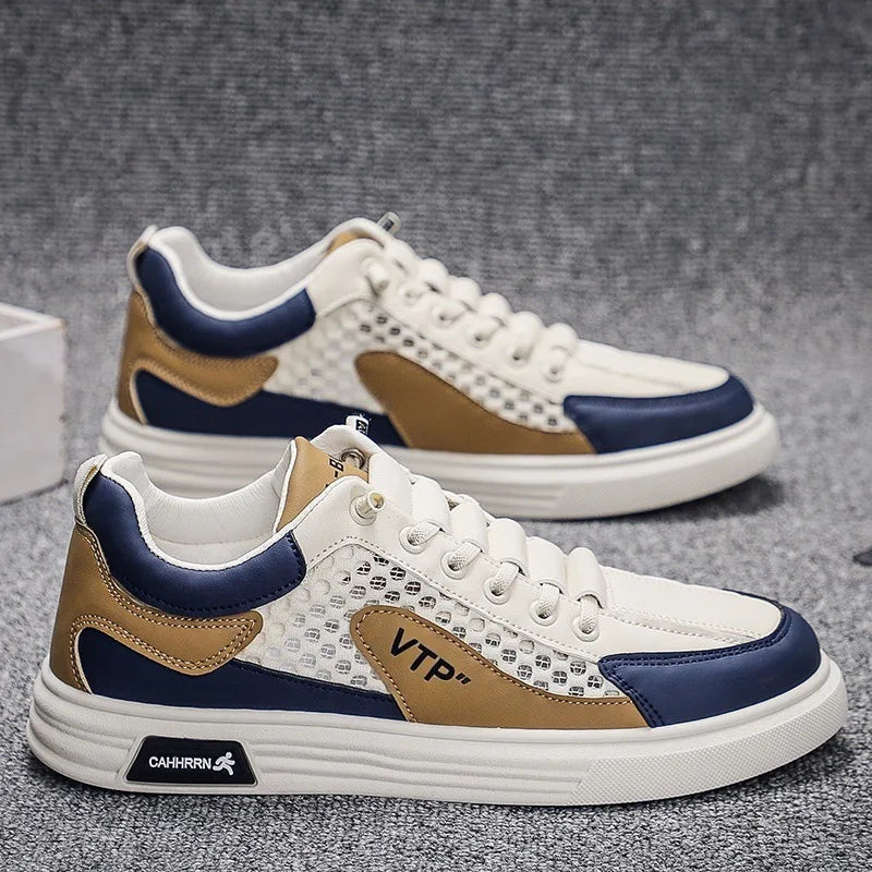 Men's Shoes Mesh Loafers Fashion Lightweight Male Casual Shoes Low Top Soft Sole Sneakers Slip on Flat Men Tennis Shoes Zapatos