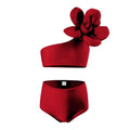 Baby Girls Swimwear Suits 2025 New Children Cute Sleeveless Swimsuit 2Pcs Kids Summer Solid Colour Set Fashion Beach Clothes