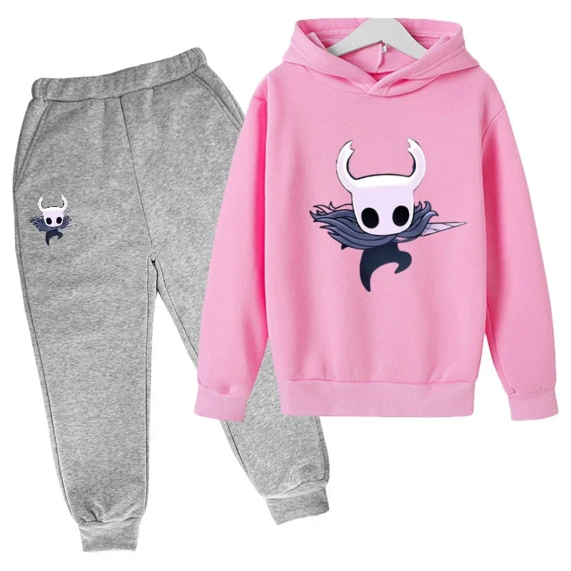 children Fashion New Popular Hot game Hollow Knight kids Hoodies  Personality Anime Hoodie Harajuku Sweatshirts boy hoodie sets