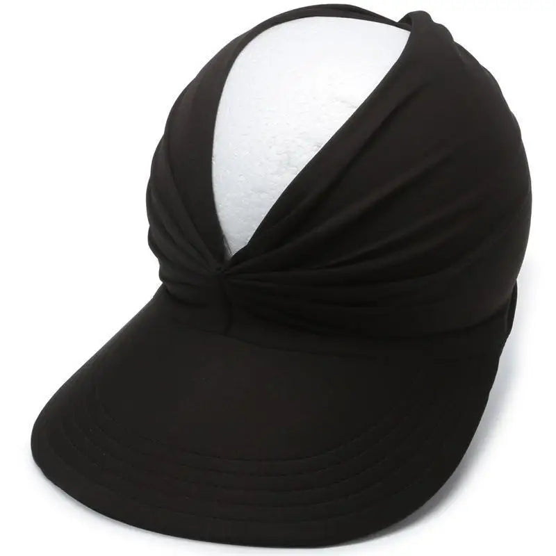 Beach Sun Hat For Women Spring/Summer With A Hollow Top Sun Protection Hat For Ladies Outdoor Sports Hat
