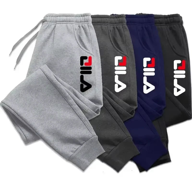 Autumn Winter Men's Joggers Drawstring Casual Pants Fleece Sweatpants Workout Running Gym Fitness Sports Trousers