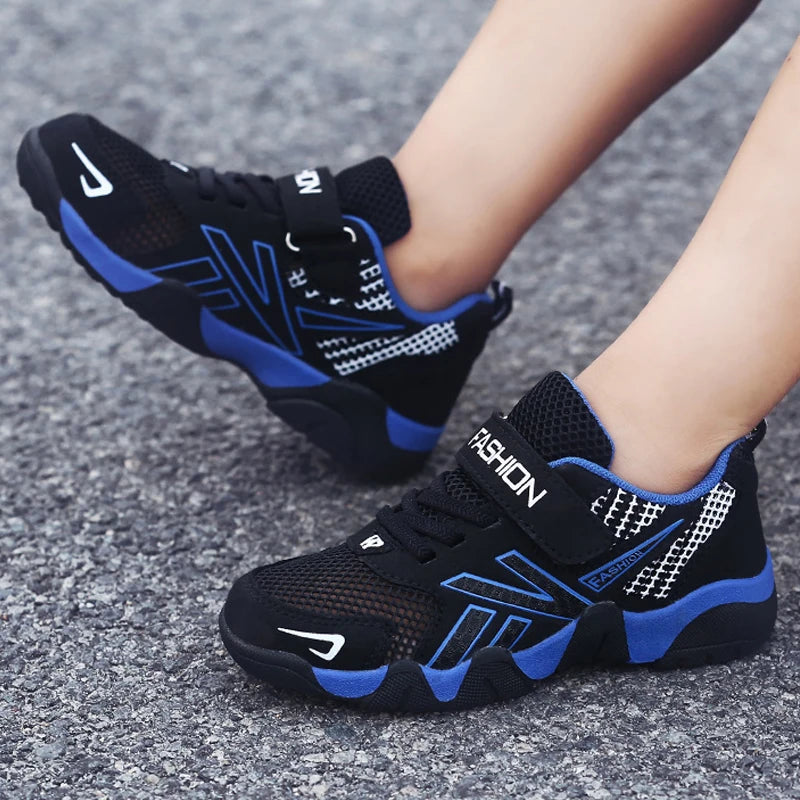 Summer Kids Fashion Sneakers for Boys Mesh Breathable Sports Running Shoes Lightweight Children School Walking Footwear Tennis