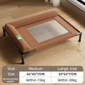 Pet Travel Cot with Soft Edged Pillow Breathable Elevated Cooling Dog Bed for Dogs Hammock Bed Small for Indoor & Outdoor