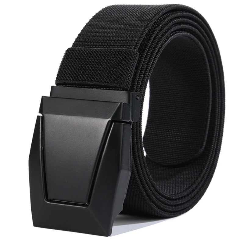 New Alloy buckle Fashion Men Belt  Adjustable Belts For Men Elastic Belts High Quality Wear-resistant Training Belt