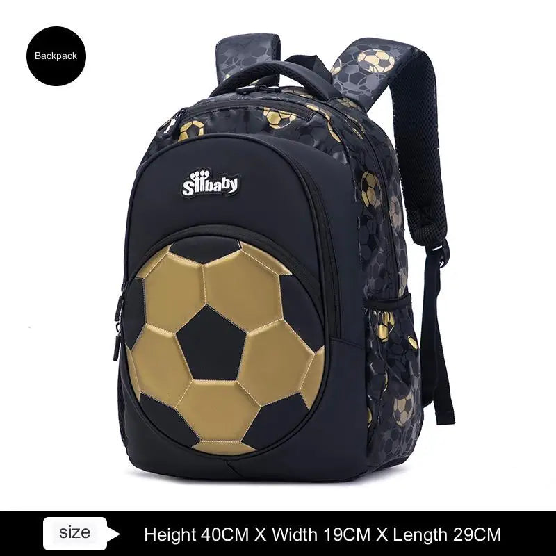Football School Bags for Boys Shoulder Backpack Bagutte Children Spinal Protection Light Big Capacity Waterproof Backpack Kids